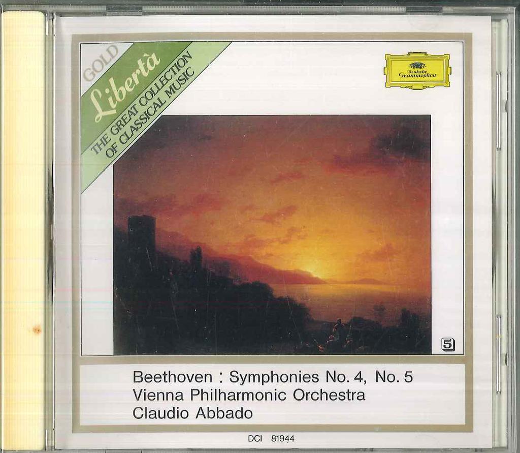 CD  - Symphony No. 4, Symphony No. 5 Fate DCI81944 DEUTSCHE GRAMMO Japan Classical Used