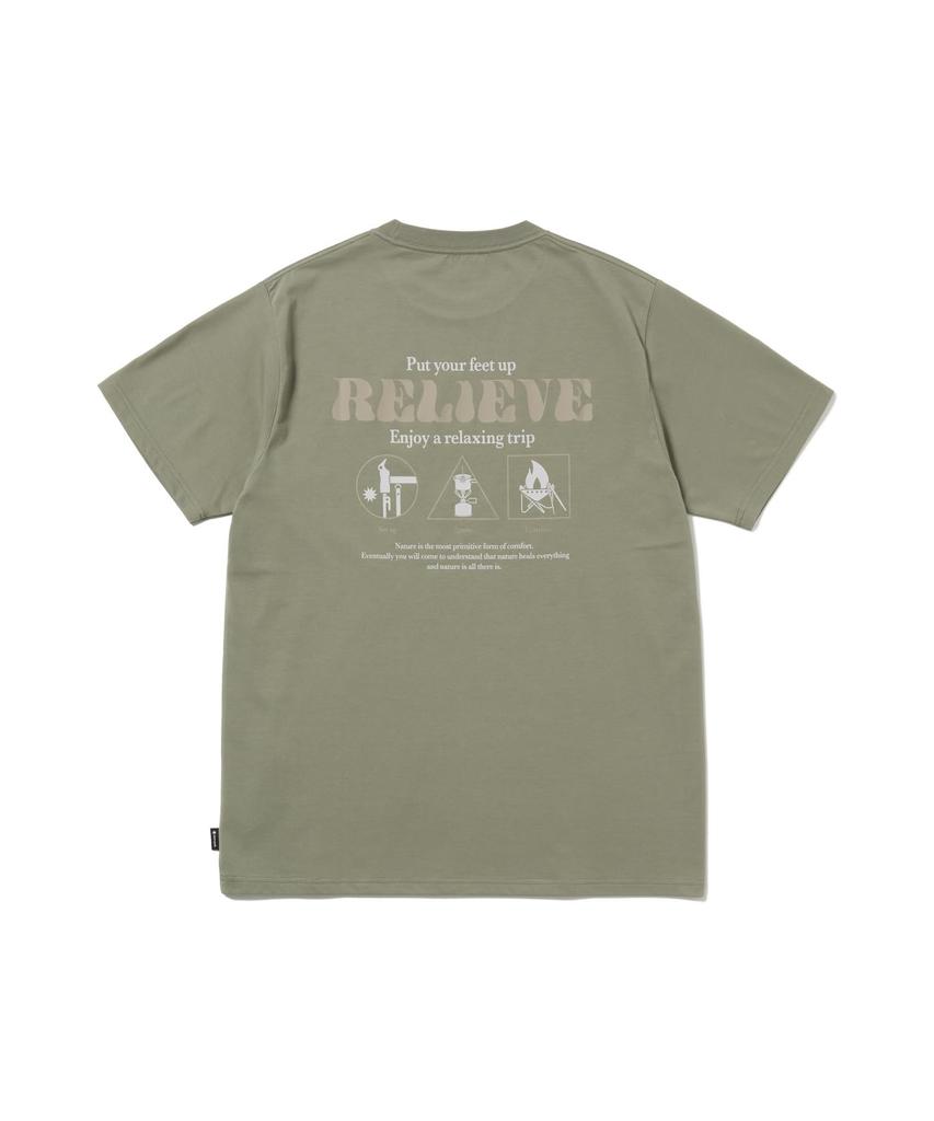 Camping Graphic Short Size M [Snow Peak] T-Shirt TS-26SU005 T-shirt, Sleeve, Men's/Women's, Olive,
