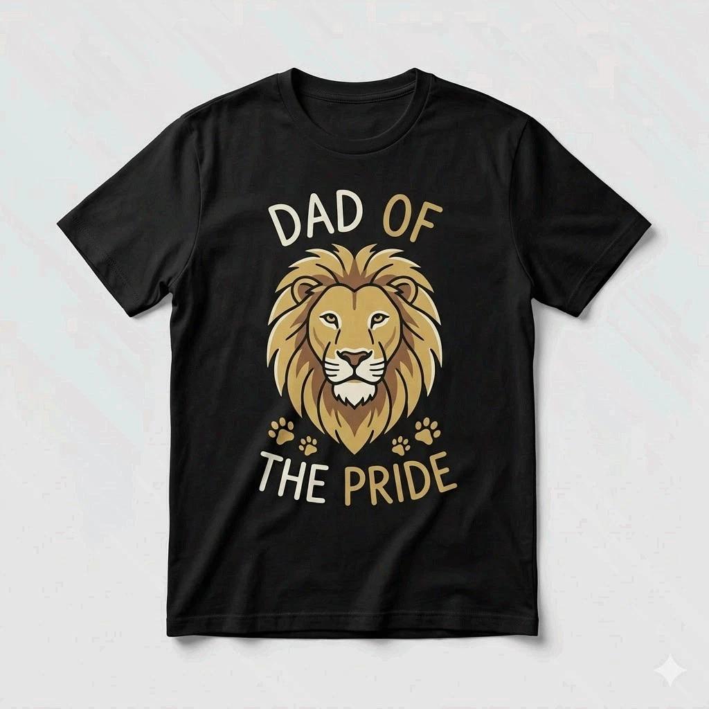 Lion Dad Of The Pride Shirt Father’s Day Gift For Dad Tee XXL