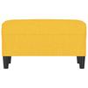 Bench Light Yellow 70 X 35 X 41 Cm Fabric