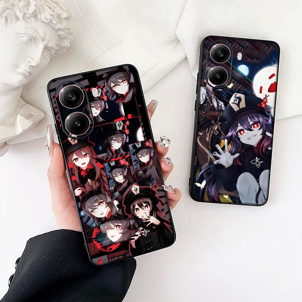Genshins Impacts Hu Tao HuTao Phone Case for Motorola Moto G86 G14 G35 G34 G45 G55 G67 G75 G85 G24 G15 G54 G57 Power Soft Cover