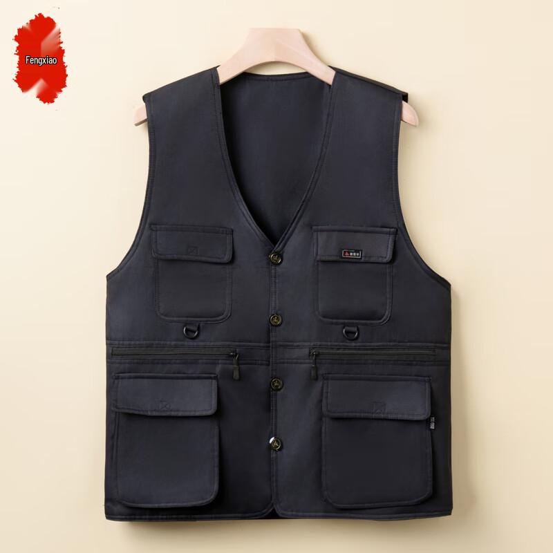 

Men s Multi-Pocket Casual Vest 4XL