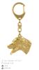 Dalmatian, Carriage Dog, Spotted Coach Dog - Gilded key ring with dog in gift box, handbag decoration, luxury accessory by Art-Dog brand