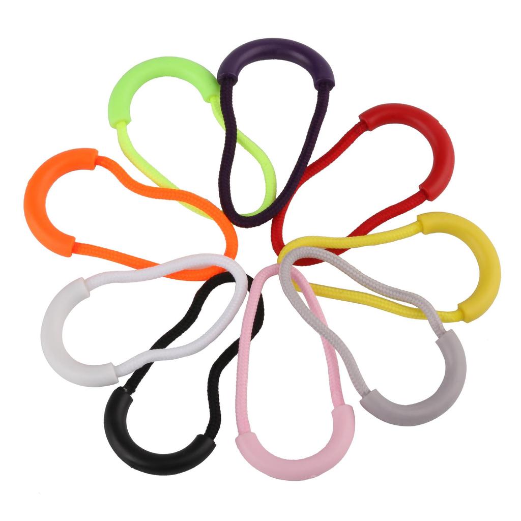 U-Shaped Anti-Slip Plastic Zipper Pull Tab for Clothing and Bags