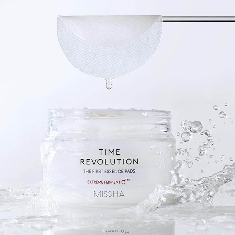 MISSHA Time Revolution The First Essence Pad 250ml 75 Pads Aufhellende Feuchtigkeitstoner-Pads für die tägliche Hautpflege