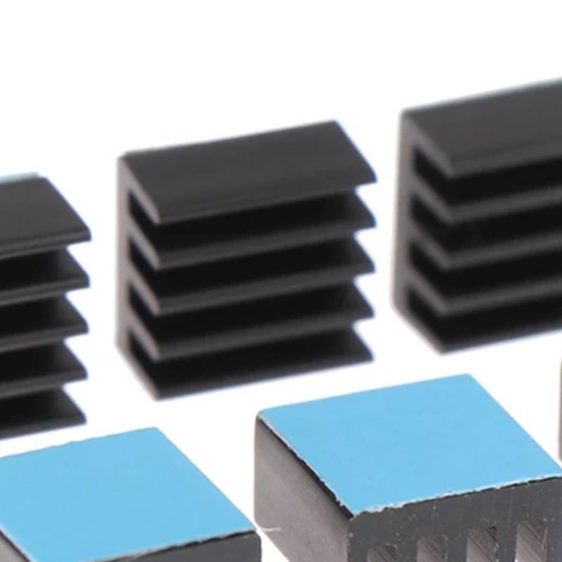 10pcs 8.8*8.8*5mm Aluminum Heatsink Radiator Cooler With Tape Applied