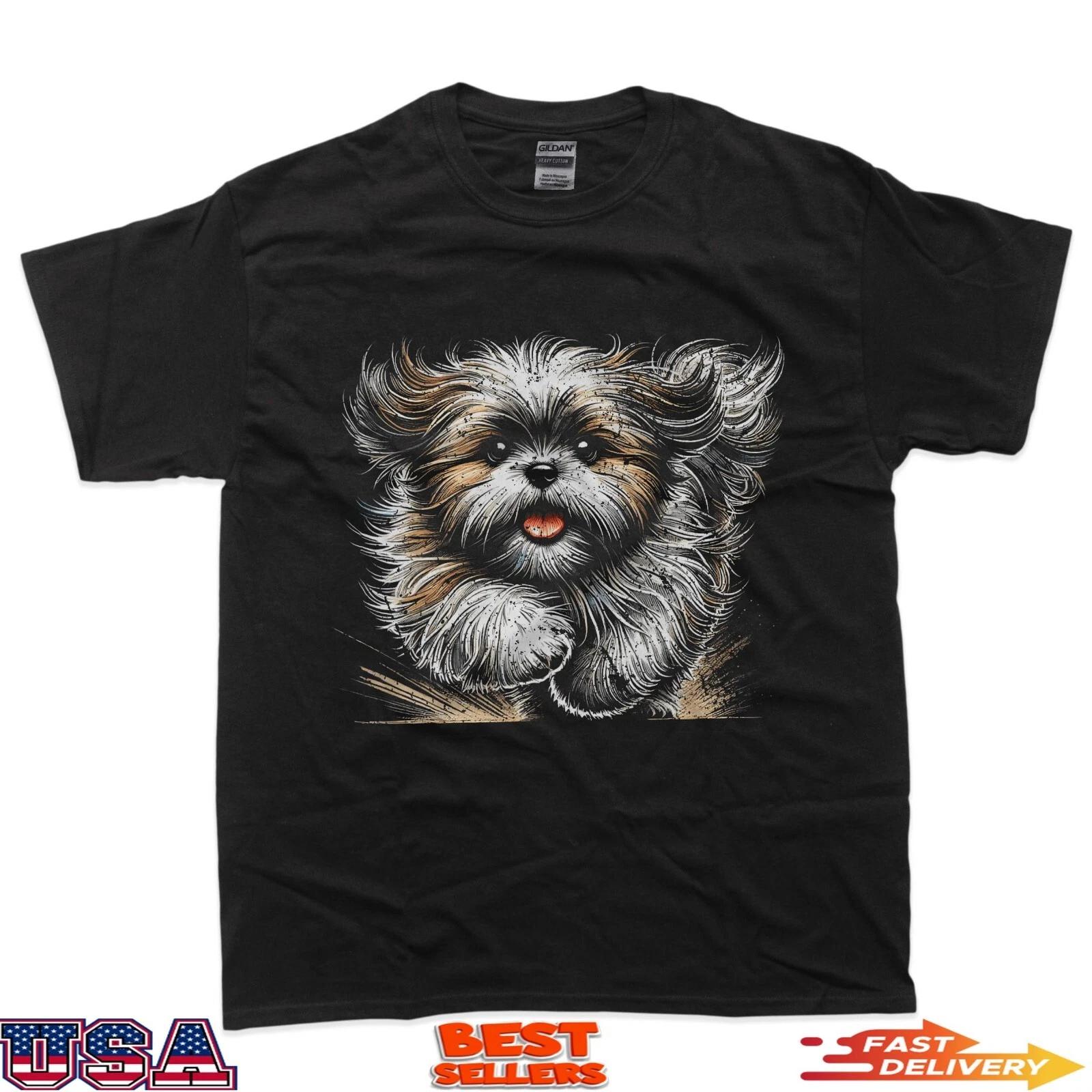 

Shih Tzu Dog Animal Graphic Tees T-Shirt 3XL