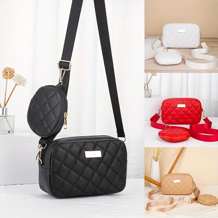 2025 Luxury Women's Two-Piece Crossbody Bag Set - Chic, Simple, and Portable for Everyday Elegance