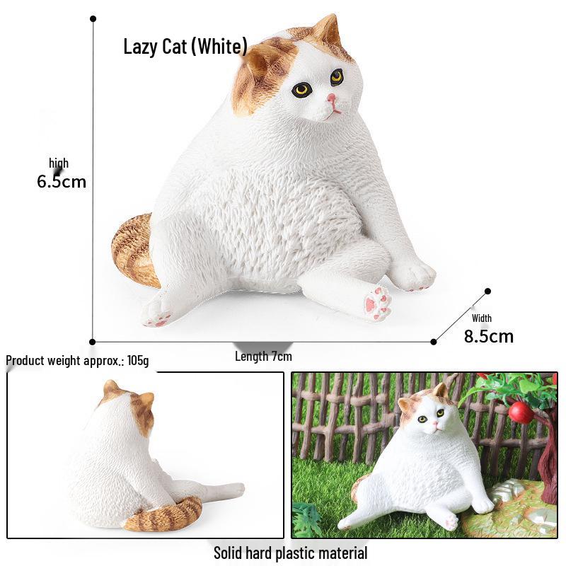 Realistic Orange Cat Model Ornament: Ragdoll, British Shorthair, Siamese, Persian for Car Decoration