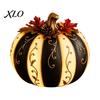 Halloween Pumpkin Decor Fall Decor, Autumn Harvest Resin Figurine, Vintage Rustic Holiday Decorations Table Centerpiece for Thanksgiving, Indoor Home