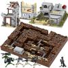 Military Series MOC Brick Modern Warfare WW2 Fortifications Action Figure Wars Model Building Blocks Kids Toys For Children Gift