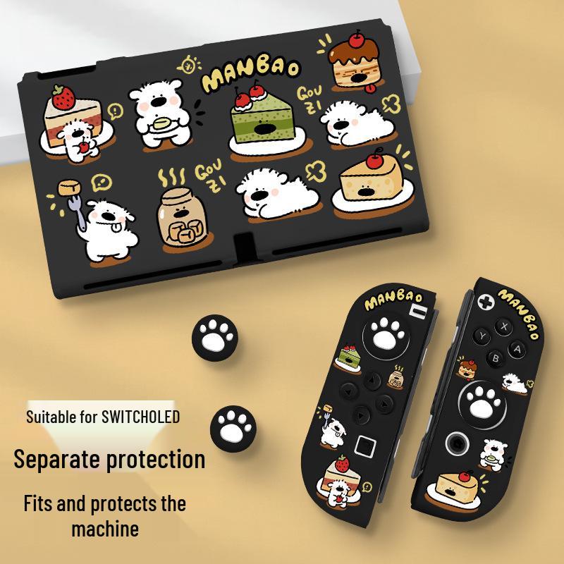 Cross-border Switch2 OLED Protective Case - Dog Design Silicone Cover