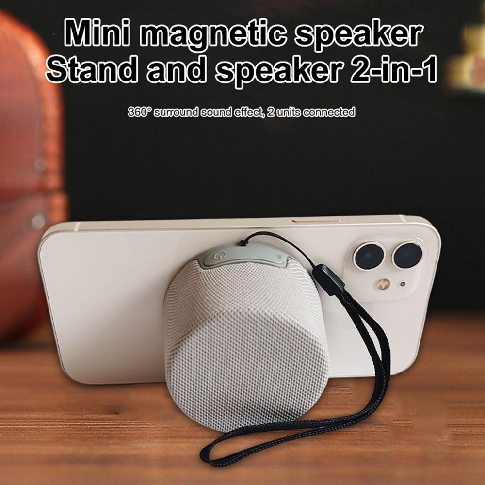 1PC magnetic phone speaker suitable for magnetic small mini clip on phone holder portable speaker wireless speak