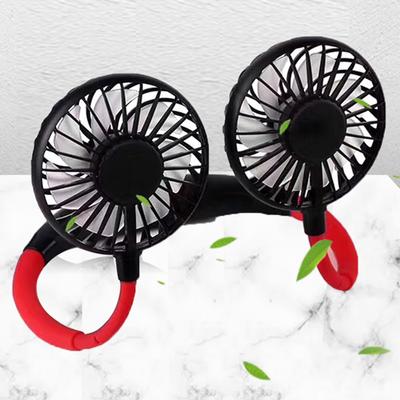 Summer Neck Cooling Fan 1200mAh Rechargeable Low Noise Hands-Free Cooling USB Electric Fan 5V 5W Headphone-Inspired Design