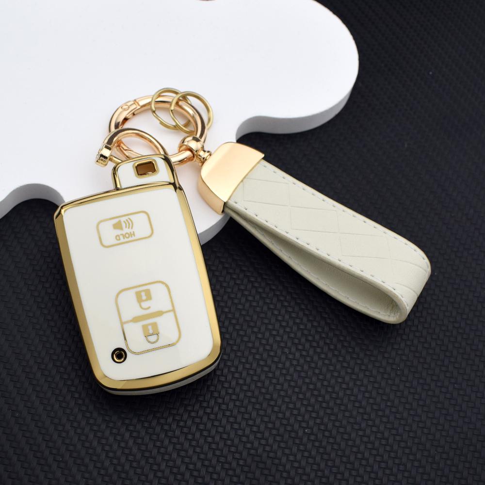 2/3/4 Buttons Anti-Scratch TPU Key Fob Cover for Toyota Camry RAV4 2012-2018 Key Holder Fit For Auris Hybrid Avalon Yaris Verso