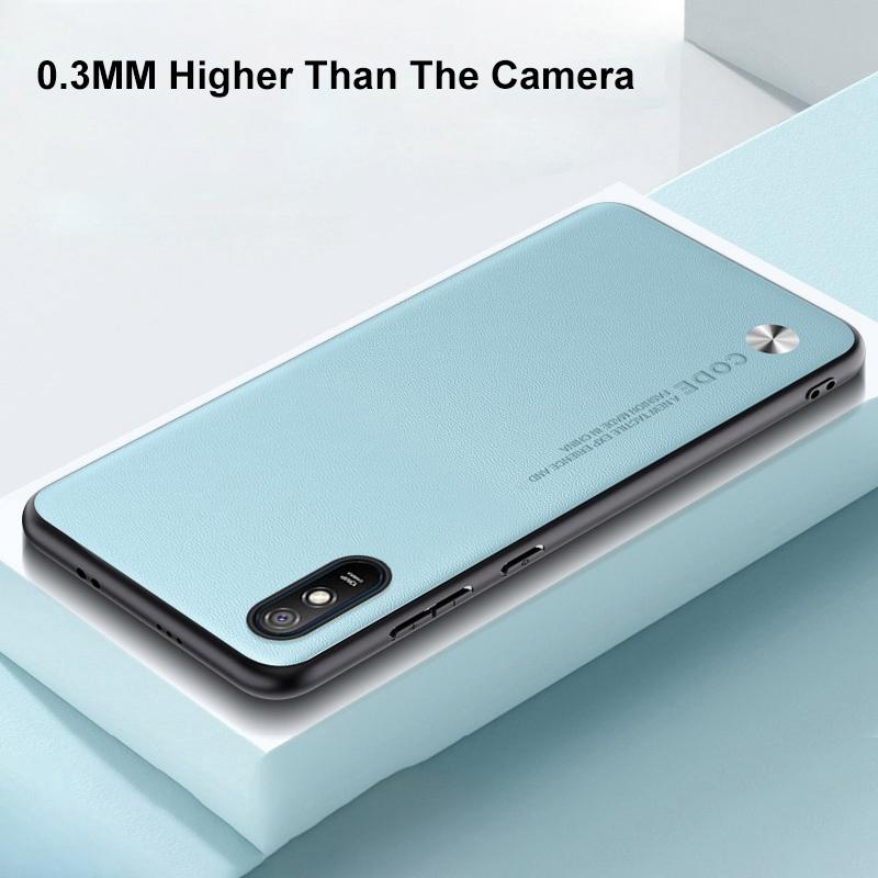 Luxuriöse PU-Lederhülle für Xiaomi Redmi 9A 9 A Rückseite Silikon Stoßfest Vollschutz Handyhülle für Redmi9 A Redmi9A