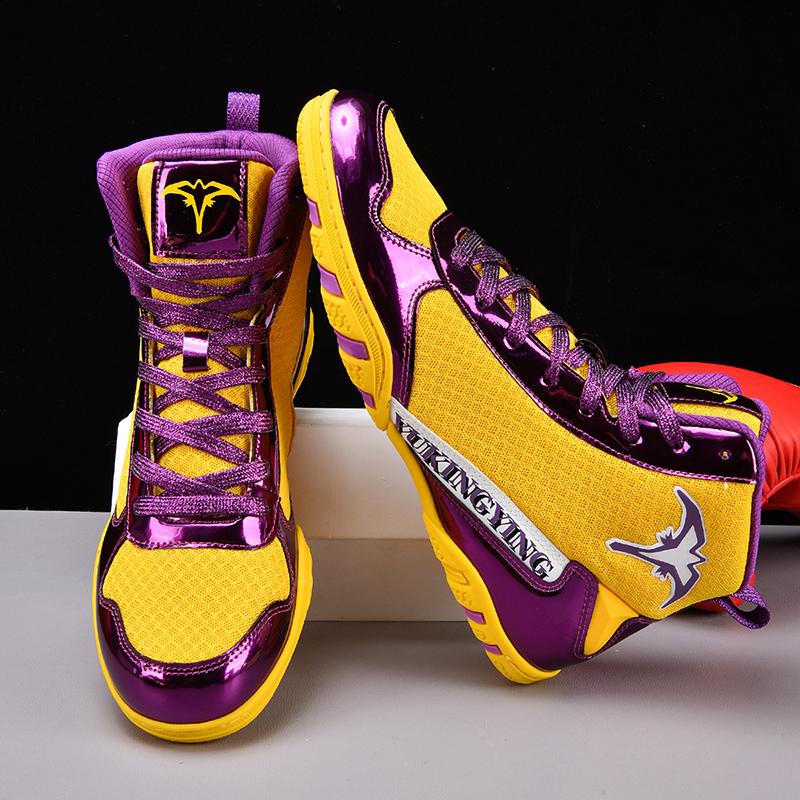 Nové pánské boxerské boty Profesionální boxerské boty Protiskluzové Lehké Cvičební tenisky pro trénink