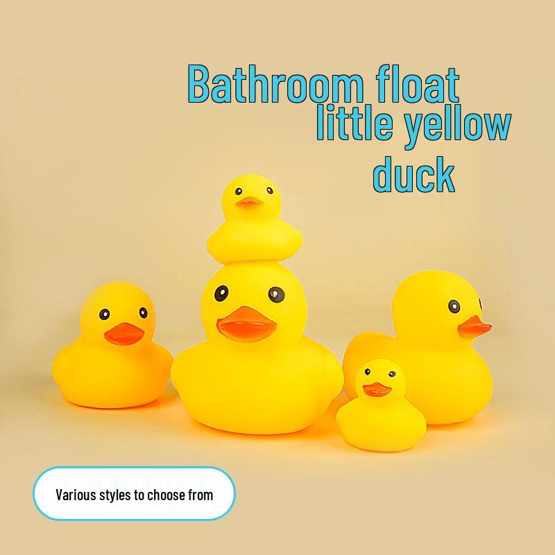 Little Yellow Squeaky Duck Bath Toy for Babies