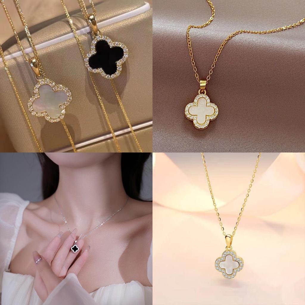 Trendy Clover Sweater Necklace Chic And Unique Suitable For Women