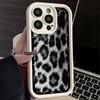 Phone Case for iPhone 17 Air 16E 15 16 Pro Max Fashion Sweet Leopard Print Cover 14 Plus 13 12 Mini Soft Shell Silicone Fundas