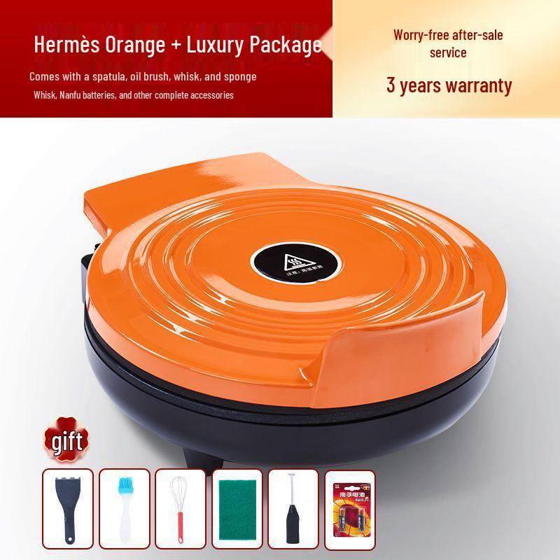 Głęboka Elektryczna Dwustronna Patelnia do Ciasta i Naleśników z Automatycznym Wyłączaniem do Użytku Domowego