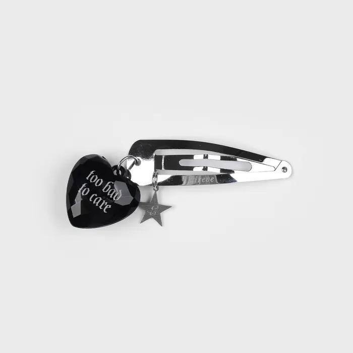 TOO HEART HAIR CLIP (BLACK)
