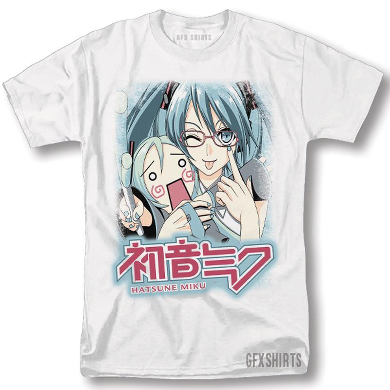 

Хатсунэ Мику Хитори Гото Футболка Вокалоид Аниме Косплей Манга Футболка 2XL