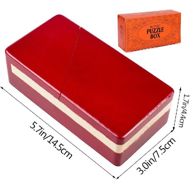 Impossible Box Puzzle Master with Secret Opening Mechanism and Drawer