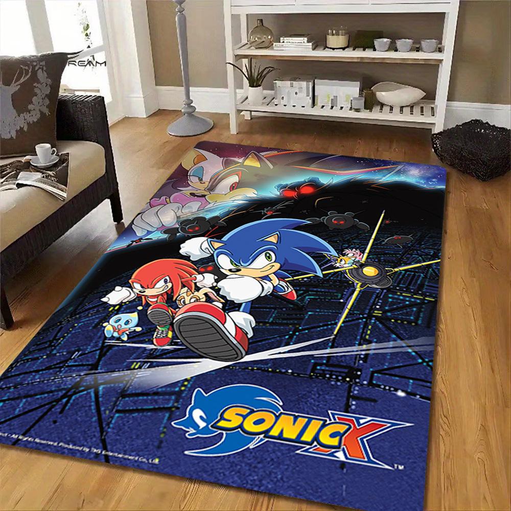 Sonic & Shadow: Speed Clash Decoration,Carpet,Living Room,Bedroom, Non-slip,Square rug