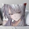 Hiyuki Anime Wwuthering Waves Pillow Case Fashion Square Pillowcase Bedroom Sofa Room Ins Decoration Leisure