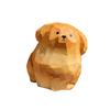 Holzgeschnitzte Golden Retriever Miniatur-Figur Ornament Tierfigur für Wohnzimmer oder Büro-Tischdekoration
