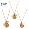 Unique Faux Opal Pendant 12 Constellations Necklace Moon Charm Constellation