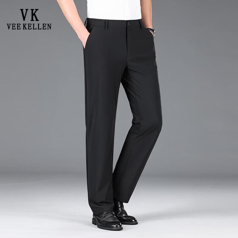 VEE KELLEN Men s Ice-Feel Lightweight Straight-Leg Casual Pants 29