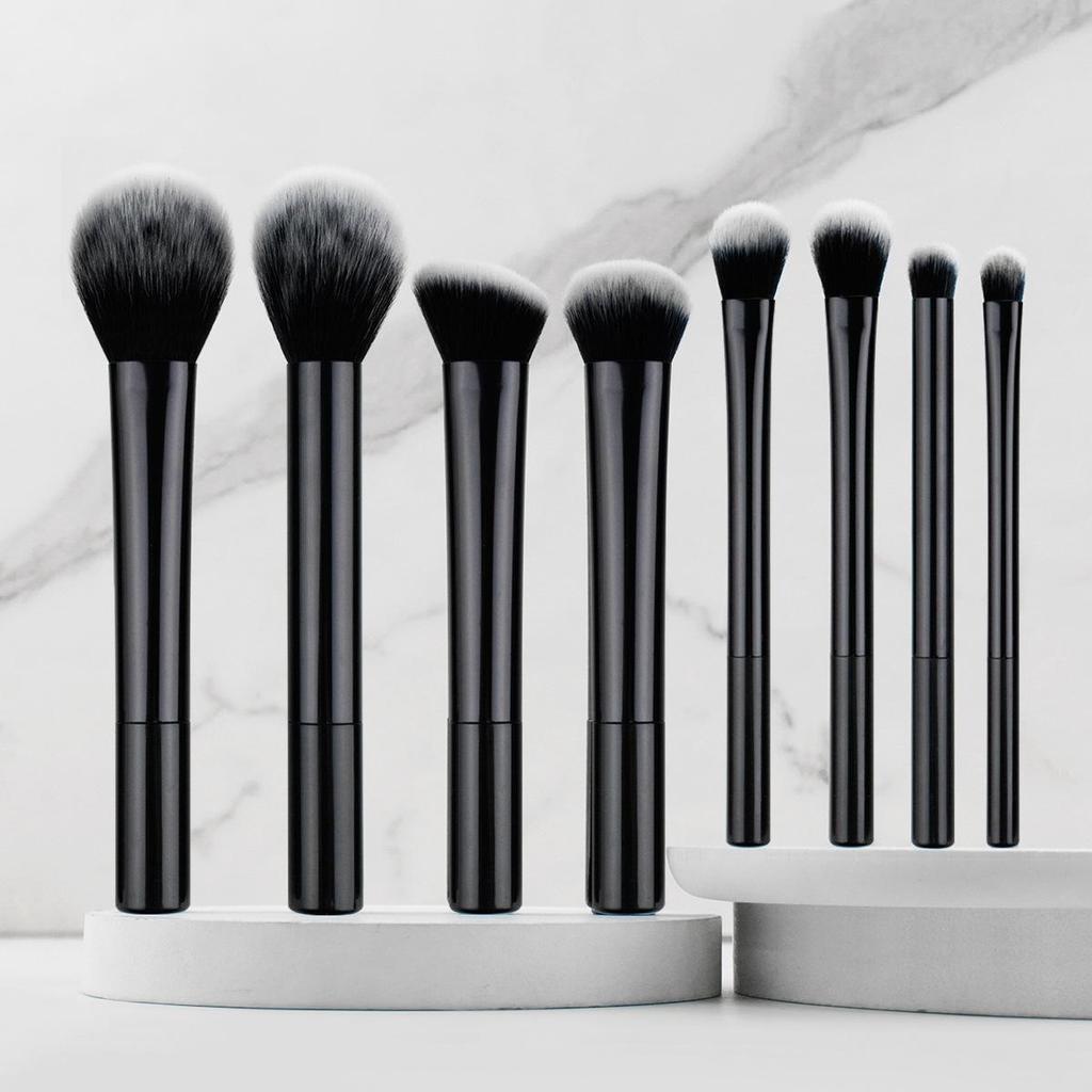 8-Piece Professional Makeup Brush Set: Powder, Concealer, Eyeshadow, Includes Picture Package