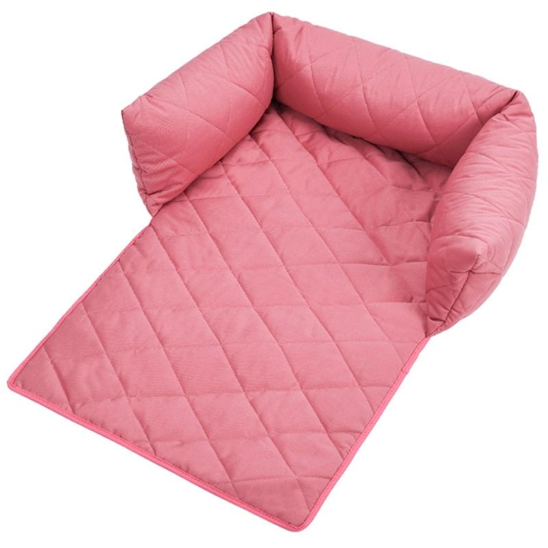 Comfortable Dog Couch Bed with Detachable Liners Removable Cover Headrest Dog Sofa Bed NonSlip Dog Bedding of All Season