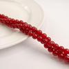 Jing Xi Ji Natural Red Agate Round Beads - DIY Jewelry Accessories