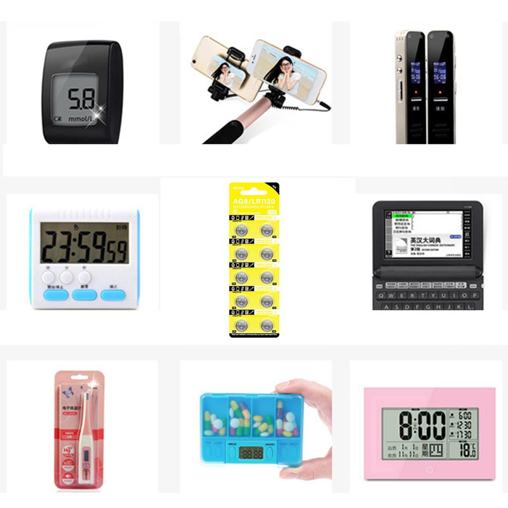 Pack of 10pcs/sheet LR1120 Alkaline Button Batteries 1.5V Coin Cell Battery for Watches Calculators and Digital Cameras