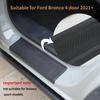Door Sill Guard 4 PCS Set Ford Bronco Door Entry Guards Accessory, Anti Scratch Door Sill Protector Compatible For Ford Bronco 4 Door -2025 (Not For