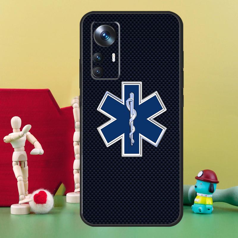 Emergency Medical Star of Life Case For Xiaomi 15T 14T 13T Pro 13 14 15 Ultra 17 Pro Max POCO F5 F6 F7 X5 X6 X7 Pro Cover