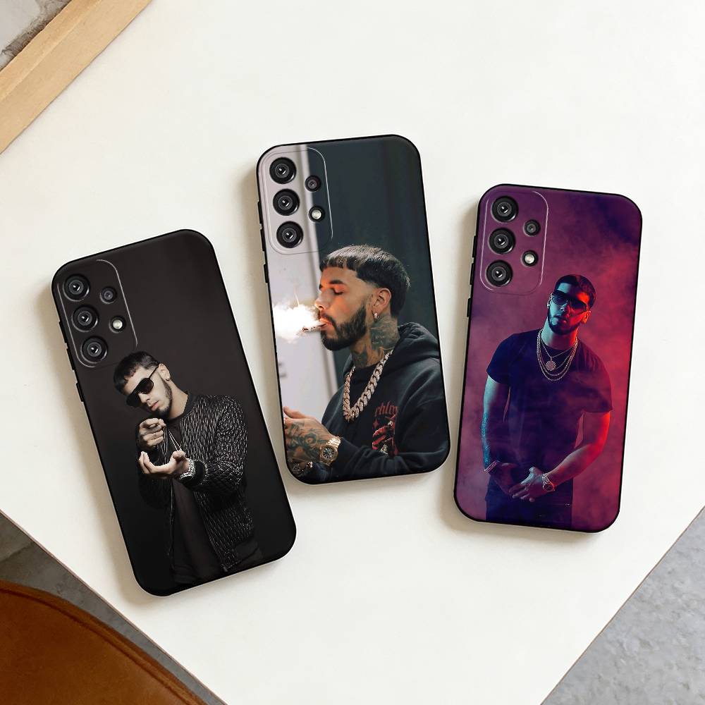 Rapper A- Anuel AA Phone Case For Samsung S25,S24,S21,S22,S23,S30,Ultra,S20,Plus,Fe,Note,10,9,5G Black Cover