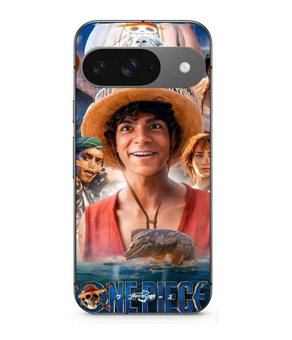 Coque - MANIACASE - Google Pixel 9 - Silicone - Noir - Luffy One Piece noir