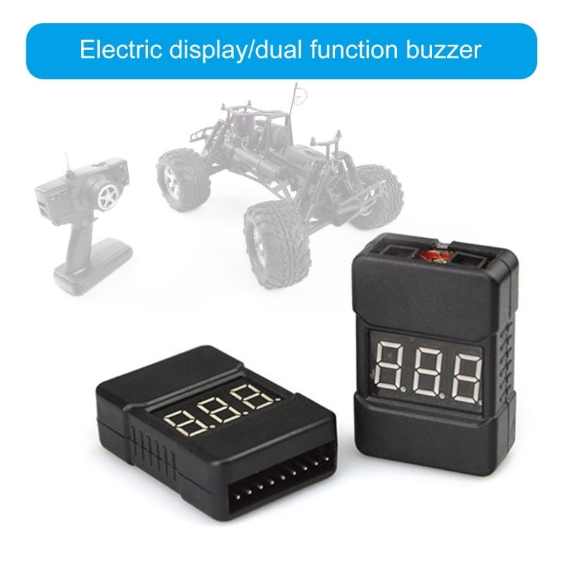 1-8S Liion/Fe Battery Voltages Tester Low Voltages Buzzers Alarm Checkers for Vehicles & Remote Controls Toys