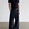 Amerikanischer Retro Old Money Stil Kuh Drei-Falten Gestreifte Jeans Herren und Damen Cleanfit Lässig Fließend Weiter Bein Hose