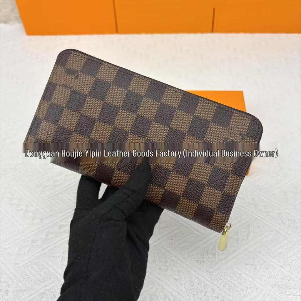 Unisex Langbörse & Kartenhalter - Einzelner Reißverschluss, Mehrere Kartenfächer, Ausweisfach, Modell 60017