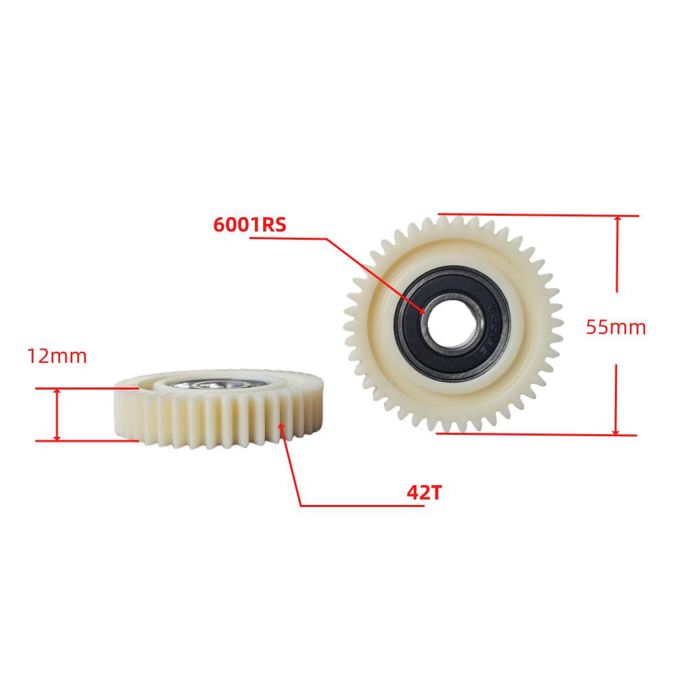 Set da 3 pz. BAFANG G040 G070 Motore E-Bike Ingranaggio in Nylon Frizione 42 Denti Diametro 55mm Ingranaggio di Trasmissione di Precisione Ricambio per Bicicletta Elettrica