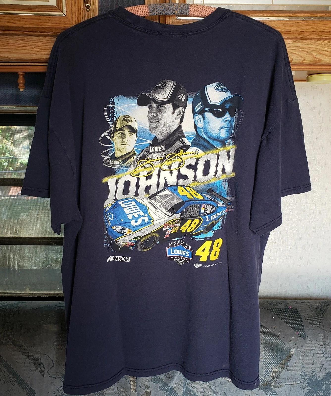 

Winners Circle Mens 2XL Jimmie Johnson Double Sided T-shirt Lowes 48 Daytona 500 S