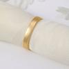Napkin Rings Polished Zinc Alloy Modern Simple D-shaped Smooth Surface Half Round Napkin Ring Dining Room Accessories