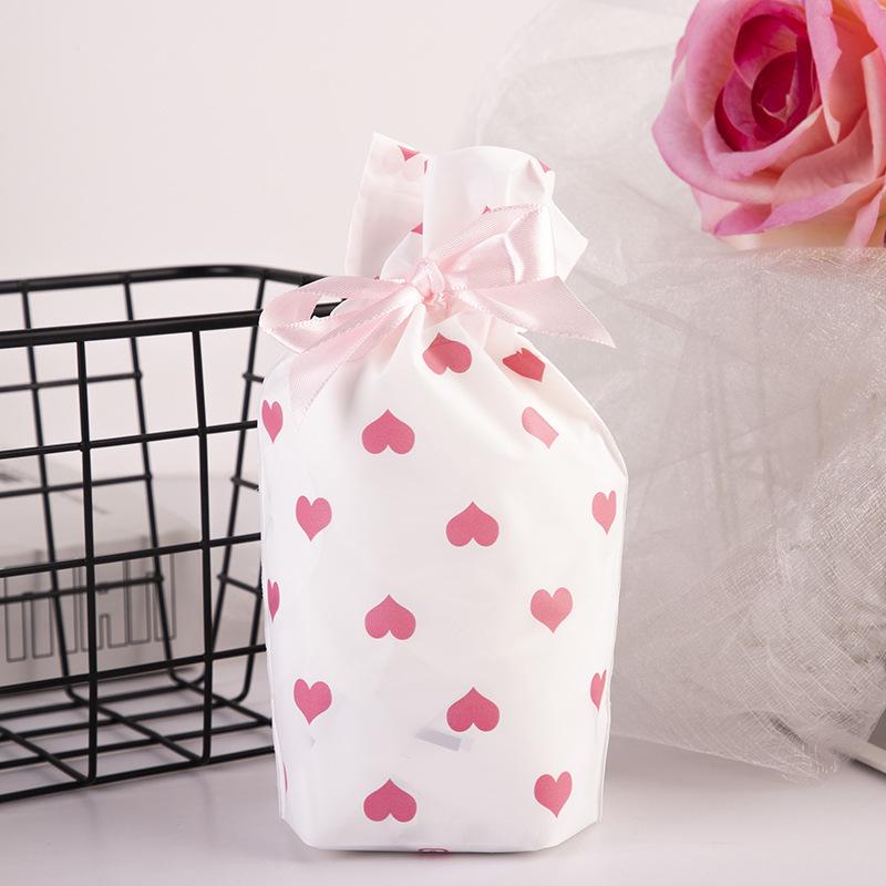 50pcs 2025 Christmas Candy and Cookie Gift Bags with Ribbon Drawstrings