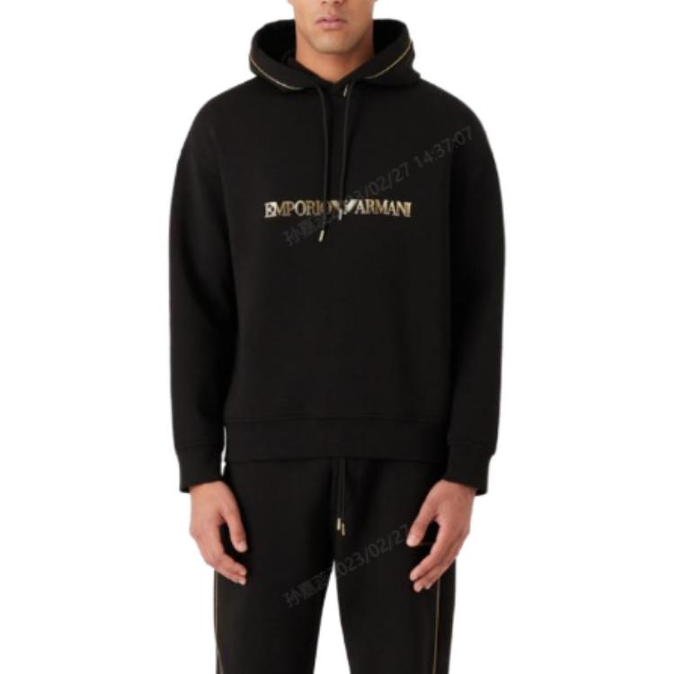 Emporio Armani SS23 Sweatshirt Men's Black 3R1MBW1JHSZ