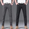 Summer New Arrival Men's Casual Trousers Slim-Fit Straight Leg Trousers Cotton-Linen Blend Skinny Fit Long Trousers Korean Style Trendy Long Trousers